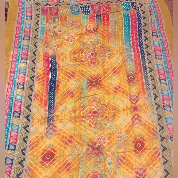Multi-coloured Pure Pashmina Shawl  EUC - Picture 6 of 6
